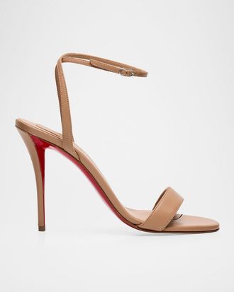 Christian Louboutin 100mm Miss Z Leather Sandals