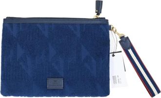 Anya Hindmarch Pre-owned Clutches, female, Blue, Size: ONE SIZE Pre-owned Cotton clutches