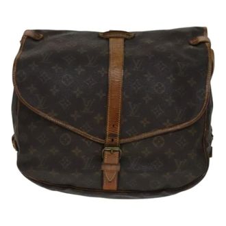 Louis Vuitton Tweedehands Canvas Louis Vuitton tassen - Dames - Pre-owned - Bruin - Maat: ONE Size Leer