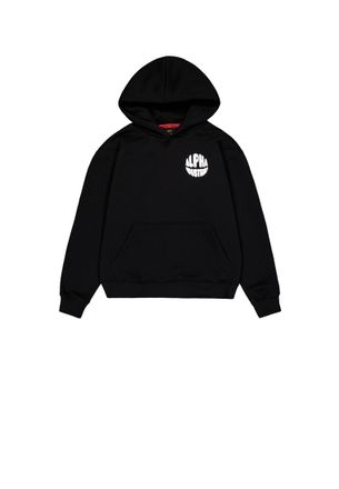 Alpha Industries Alpha Industries Womens Logo Backprint Hoodie Women - Black - Size X-Small
