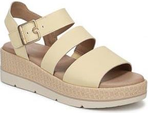 Dr. Scholls Once Twice Platform Wedge Sandal in Butter Yellow at Nordstrom Rack, Size 6.5
