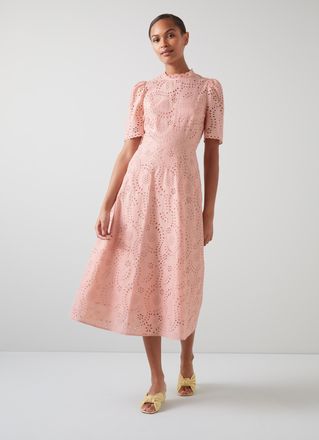 L.k. Bennett Womens Honor Dresses, Pink - Size 16 UK