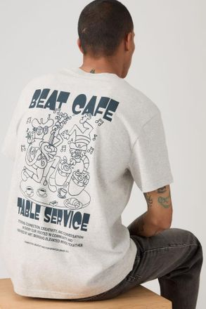 Levi's Relaxed Fit Graphic Tee - Hombre - 2XL - Gris / Beat Cafe Light Heather Grey