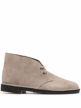 Clarks Suède veterlaarzen - Grijs