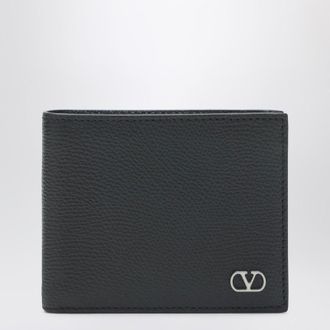 Valentino Black Vlogo Signature bi-fold wallet