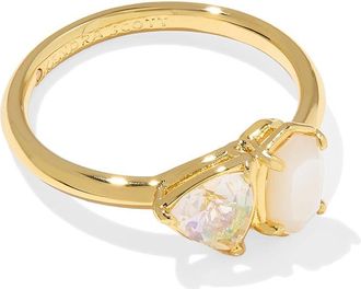 Kendra Scott Tatum Band Womens Ring Womens Ring Gold Neutral Mix : 8, Brass