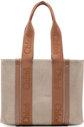 Chlo&eacute; Woody linnen draagtas