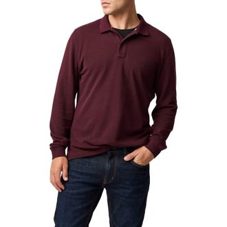 Rodd & Gunn Gunn Piqu&eacute; Polo in Black Fig at Nordstrom, Size Medium