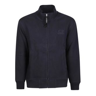 C.P. Company C.P. Company, Zip-throughs, male, Blue, M, Full Zip Sweatshirt