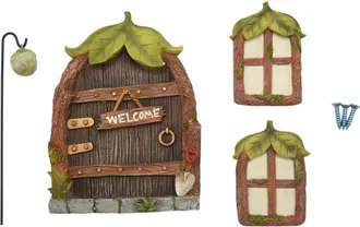 OEM Ventanas Y Puertas En Miniatura De La Casita De Hadas Y Gnomos, Decoraciones De Jard&iacute;n