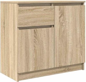 vidaXL Sideboard with Drawer Sonoma Oak 71x35x65 cm Engineered Wood Vidaxl