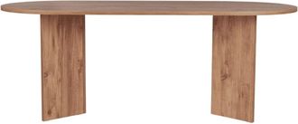 Calicosy Mesa de comedor con tablero ovalado l200 cm - efecto