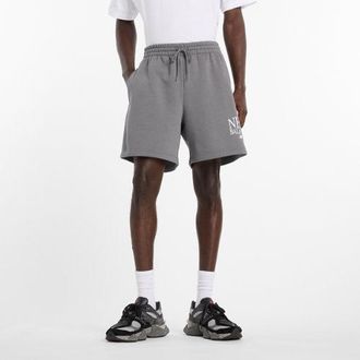 New Balance Hombre Reimagined Fleece Short 7 en Gris, Vell&oacute;n de algod&oacute;n, Talla 2XL