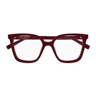 Saint Laurent Eyeglasses - female - Saint Laurent - Glasses - Red - 53 MM - Accessories