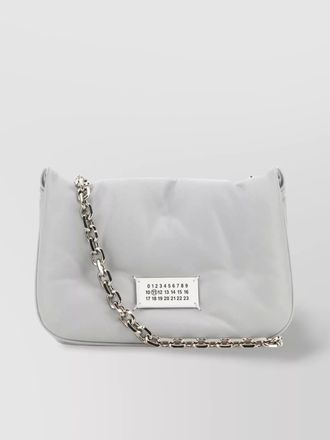 Maison Margiela small quilted crossbody bag with chain strap