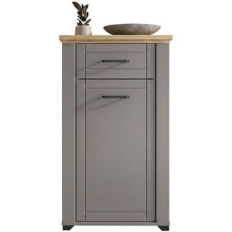 Dmora Mobile da Ingresso Rogeno, un Cassetto, 2 Ripiani, Unanta, 60.5x41x105h cm Grigio
