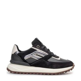 Floris Van Bommel Noppi 36.17 suède sneakers zwart/grijs