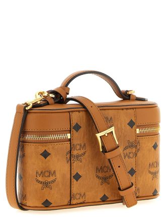 MCM Aren Top Handle Bag - Cognac