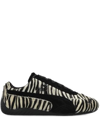 Puma Easy Rider zebra-print sneakers - women - Leather/Rubber/Fabric/Calf Hair - 9.5 - White