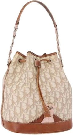 Dior Bolso Cubo Vintage Pre-owned de Lona - Pre-owned - Mujer - Beige - ONE SIZE