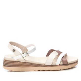 Xti Womens Low Wedge Sandals In Ice