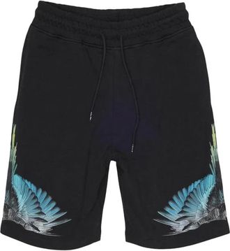 Marcelo Burlon Sporty Bermuda Shorts - Heren - Korte Broeken - Zwart - S - Katoen - Korte Broeken