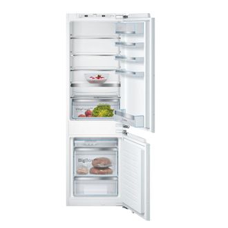 Bosch Serie 6, Combinaci&oacute;n Frigor&iacute;fico-congelador Empotrable Con Congelador Inferior, 177,2 X 55,8 Cm, Bisagra Plana, Kis86afe0