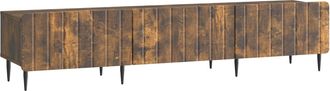 vidaXL Mueble De Tv Con Caj&oacute;n Roble Ahumado 147 X 34,5 X 32 Cm Vidaxl