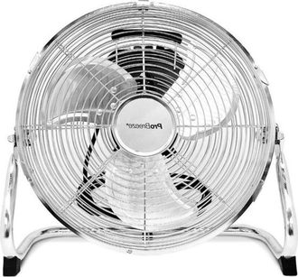 OEM Ventilador De Pedestal Robusto De 30 Cm En Metal Cromado. Ideal Para El Hogar, La Oficina Y El Gimnasio. Tres Velocidades. Cabezal Oscilante De 110&deg;. 