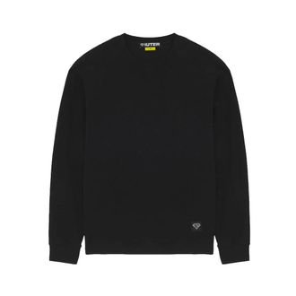 Iuter Label Ribbed LS Tee - Sweatshirts & Hoodies - Hombre - Negro - XL