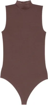 Wolford Tops, Dames, Bruin, L, Katoen, String Bodysuit