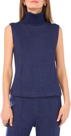 Vince Camuto Exposed Seam Detail Sleeveless Knit Turtleneck Top in Dusk at Nordstrom Rack, Size X-Large