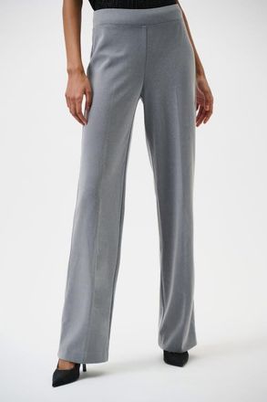 Joseph Ribkoff Classic Wide Leg Pant in Grey Melange at Nordstrom, Size 14 32