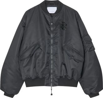 Cecilie Bahnsen Birdie Jacket - Dames - Bomber jackets - Zwart - S - Polyester - Jassen
