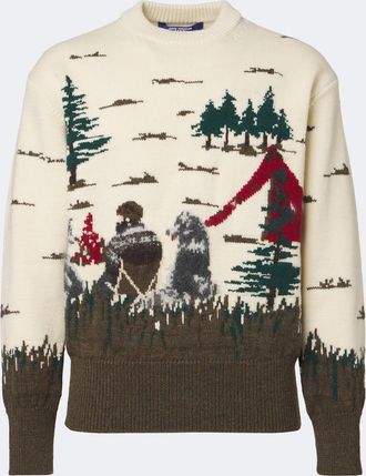 Junya Watanabe Jersey de intarsia de lana