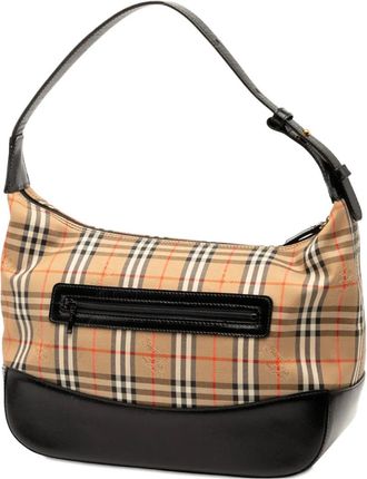Burberry 2000-2017 Haymarket Check Canvas shoulder bag - Marrone