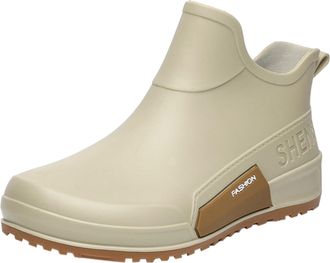 Generic Ankle Wellies Wide Fit Womens Short Wellies Non Slip Short Wellies Boots Hiking Non-Slip Sole Festival Waterproof Boots Lightweight Rubber Garden Boot