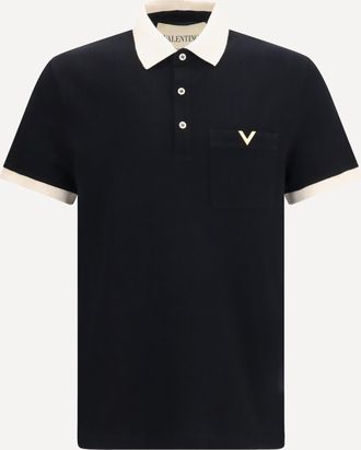 Valentino Polo with contrast trims Male S