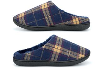 Generic Mens Slip On Slippers Size 6 Boys Slipper Size 7 Slip On Slippers Mens Mule Slipper Sizes 6-12 Navy 10 UK