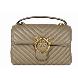 Pinko Pinko, Dames, Tassen, Grijs, Maat: ONE Size Katoen