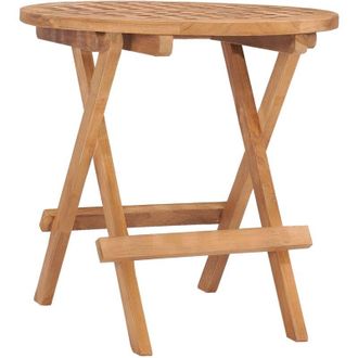 vidaXL Tavolo da Giardino Pieghevole 50x50x50 cm in Massello di Teak - Vidaxl