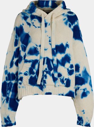 Suzusan Shibori Hand-Knitted Cashmere Hooded Sweater Size: S