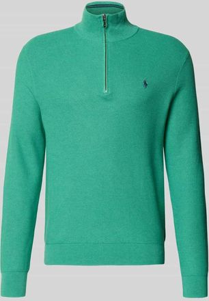 Polo Ralph Lauren Regular Fit Troyer aus reiner Baumwolle in Grass, Gr&ouml;&szlig;e XXL