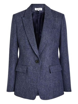 Veronica Beard Vega Dickey blazer - women - Wool/Viscose - 12 - Blue
