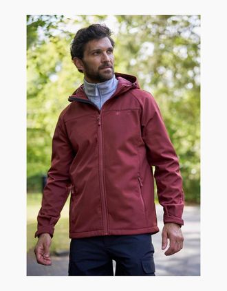 Mountain Warehouse Mens Mountain Warehouse Mens Exodus Waterproof Soft Shell Jacket - Red - Size: 38/Regular