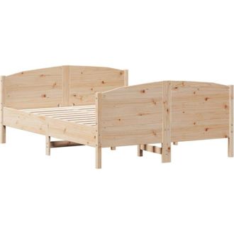 vidaXL Bed Frame without Mattress 140x200 cm Solid Wood Pine Vidaxl
