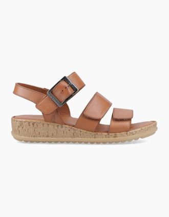 Hush Puppies Womens Hush Puppies ELIANA SANDAL Womens Ankle Strap Sandals Tan - Brown - Size: 5