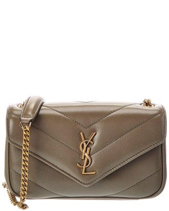 Saint Laurent Loulou Mini Leather Crossbody