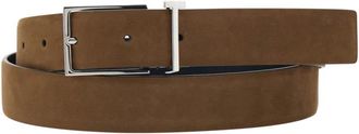 Tom Ford Natural Nubuck T Loop Riem 28 mm - Heren - Riemen - Bruin - 90 CM - Leer - Accessoires