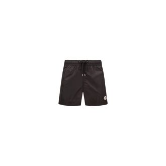 Moncler Logo Patch Swim Shorts Black Size XXL